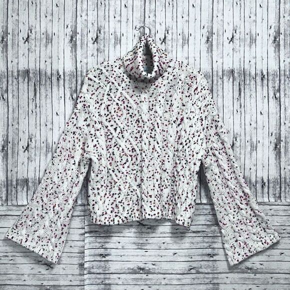 Judith March Ditsy Dots Cropped Sweater - Picture 9 of 10